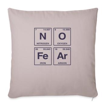 NO FEAR - with elements of the perdiode system - Sofa pillow with filling 45cm x 45cm - light taupe - Front