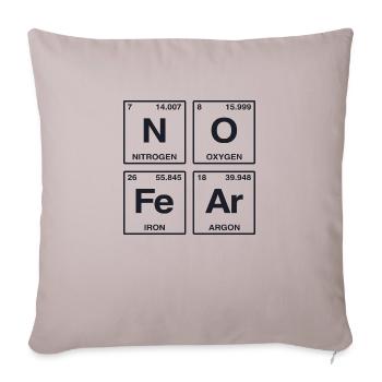 NO FEAR - with elements of the perdiode system - Sofa pillow with filling 45cm x 45cm - light taupe - Front