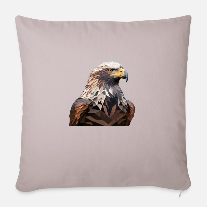 AIGLE - Coussin et housse de 45 x 45 cm - taupe clair