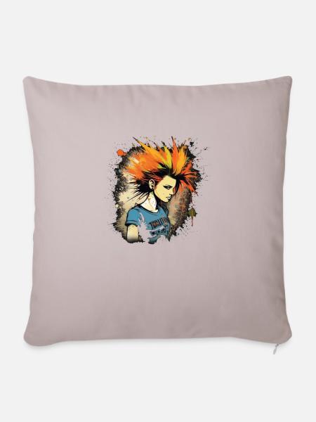 Punk - Sofakissen mit Füllung 45 x 45 cm - helles Taupe