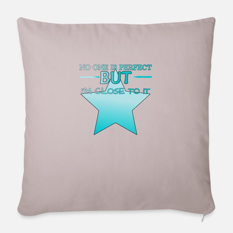 Self confidence - Sofa pillow with filling 45cm x 45cm - light taupe