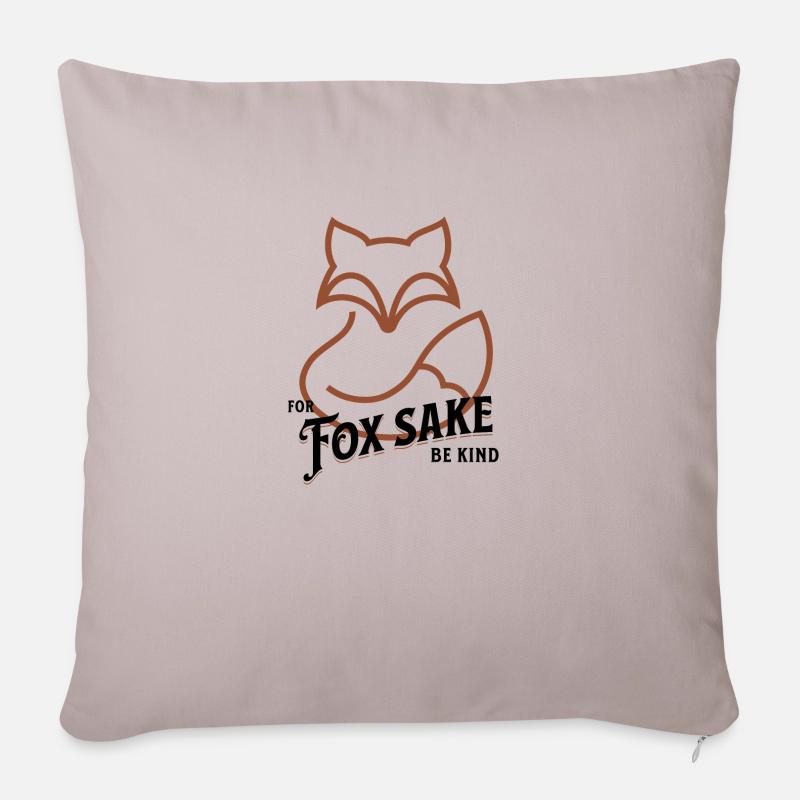 For Fox sake - Sofa pillow with filling 45cm x 45cm - light taupe
