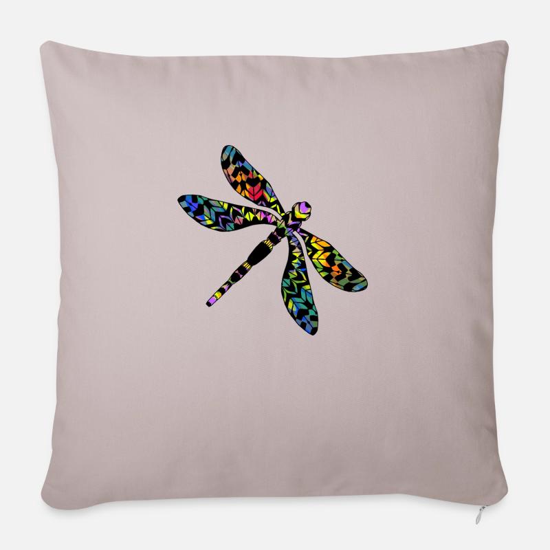 Libelle - Sofakissen mit Füllung 45 x 45 cm - helles Taupe