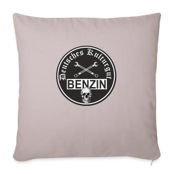 Deutsches Kulturgut Ich fahre Benzin - Sofakissen mit Füllung 45 x 45 cm - helles Taupe - Vorne