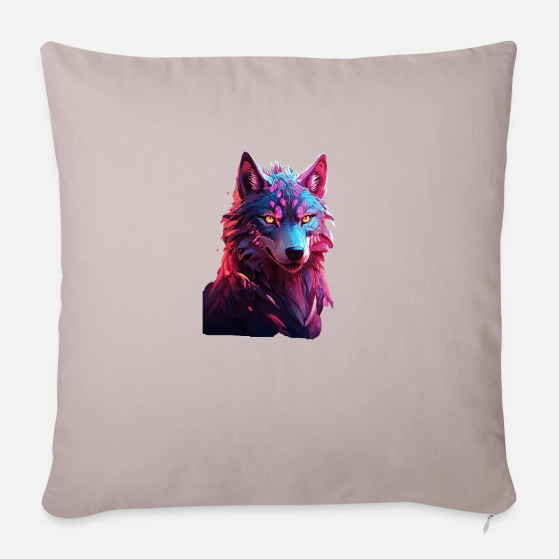 Wolf - Sofakissen mit Füllung 45 x 45 cm - helles Taupe