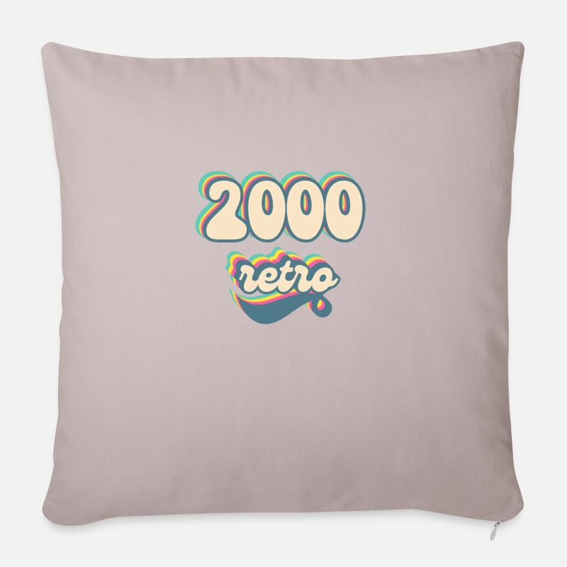 2000 retro gift idea - Sofa pillow with filling 45cm x 45cm - light taupe