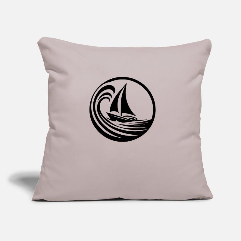 When life makes waves, just keep sailing Sofa pillow with filling 45cm x 45cm