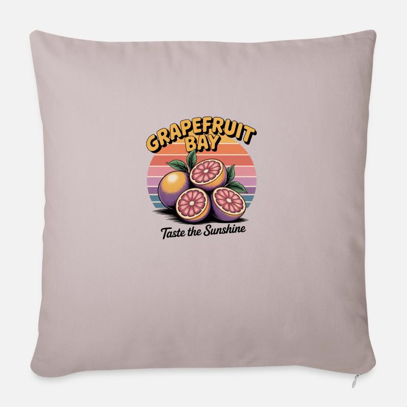 Grapefruit Bay - Vintage Rétro - Coussin et housse de 45 x 45 cm - taupe clair