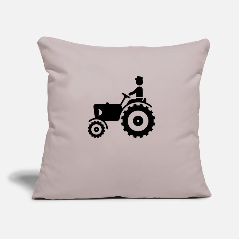 Bauer mit Trecker / Traktor Sofakissen mit Füllung 45 x 45 cm