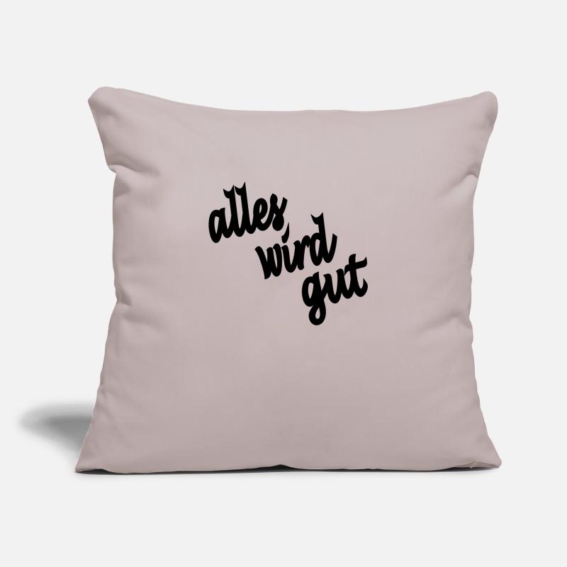 everything will be fine Sofa pillow with filling 45cm x 45cm