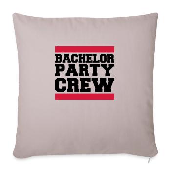 Bachelor Party Crew - Sofakissen mit Füllung 45 x 45 cm - helles Taupe - Vorne