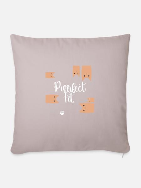 Purrfect Fit - Sofakissen mit Füllung 45 x 45 cm - helles Taupe