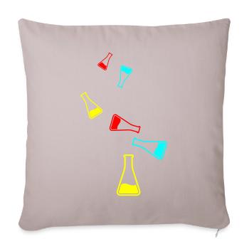 Test tube icon - Sofa pillow with filling 45cm x 45cm - light taupe - Front