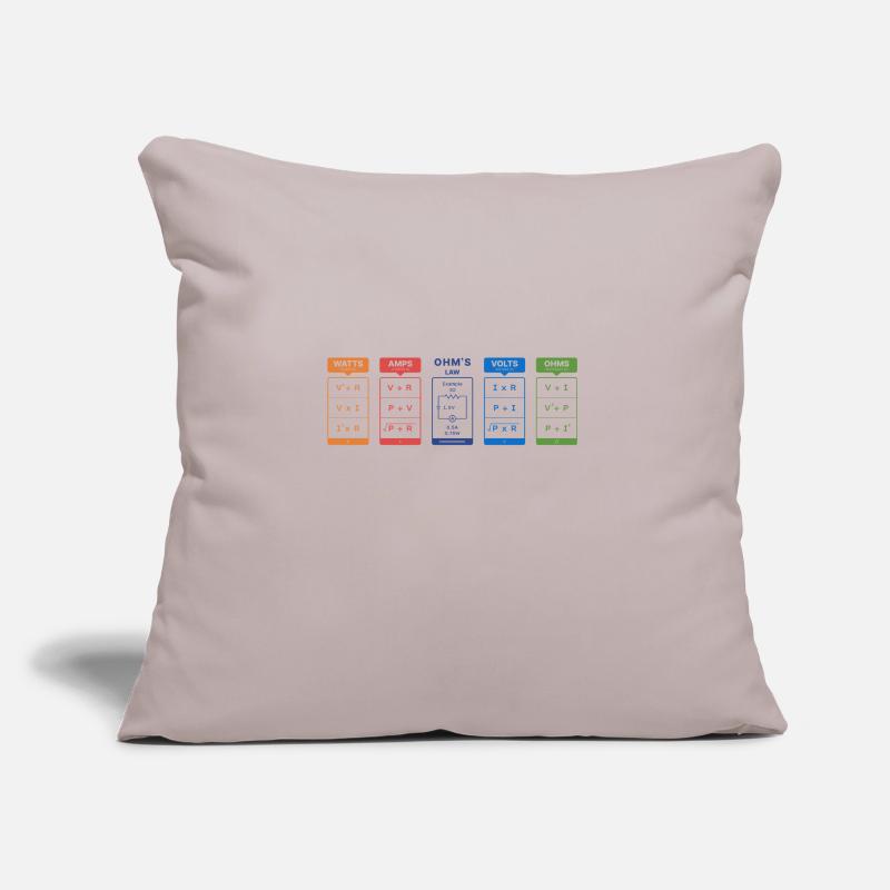 Electrical Formulas Sofa pillow with filling 45cm x 45cm