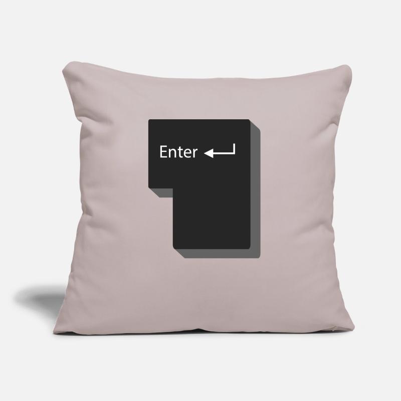 Enter Knopf Computer Geschenkidee Sofakissen mit Füllung 45 x 45 cm