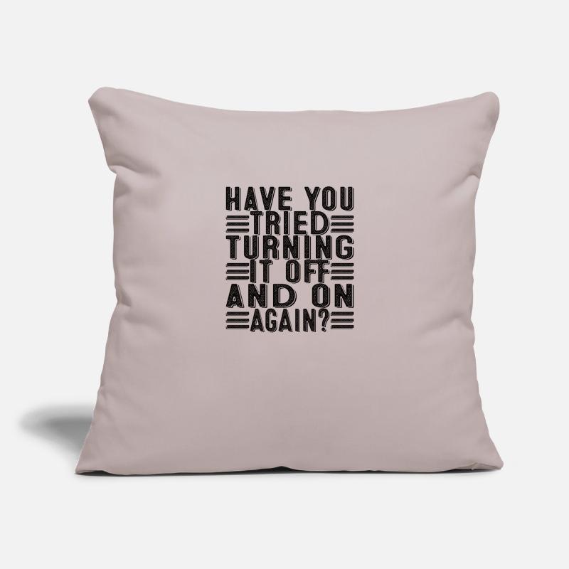 Programmierer Support Tech Admin Spruch Lustig Sofakissen mit Füllung 45 x 45 cm