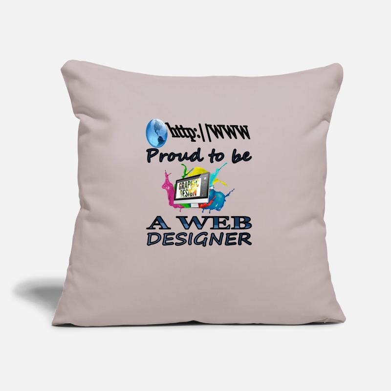 I'm a web designer web developer gift idea Sofa pillow with filling 45cm x 45cm