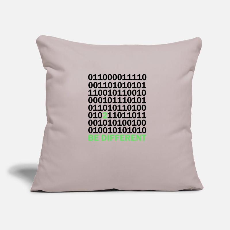 Be Different Binary Code Nerd Gift Sofa pillow with filling 45cm x 45cm