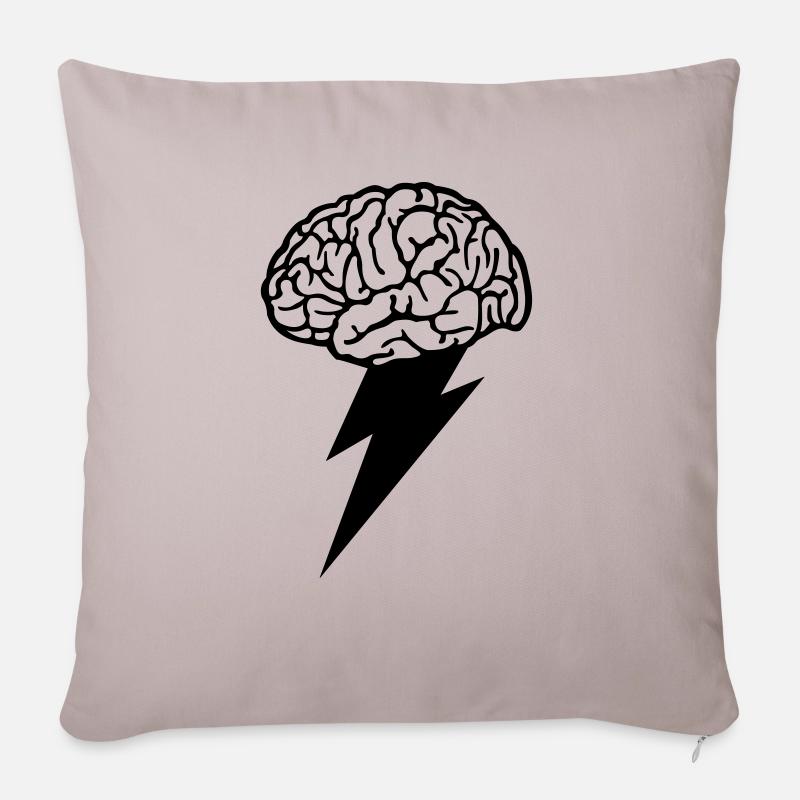 Brain Storm - Sofakissen mit Füllung 45 x 45 cm - helles Taupe
