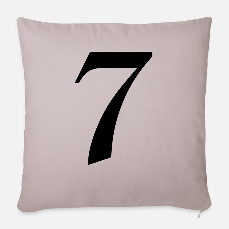 7 - Sofakissen mit Füllung 45 x 45 cm - helles Taupe