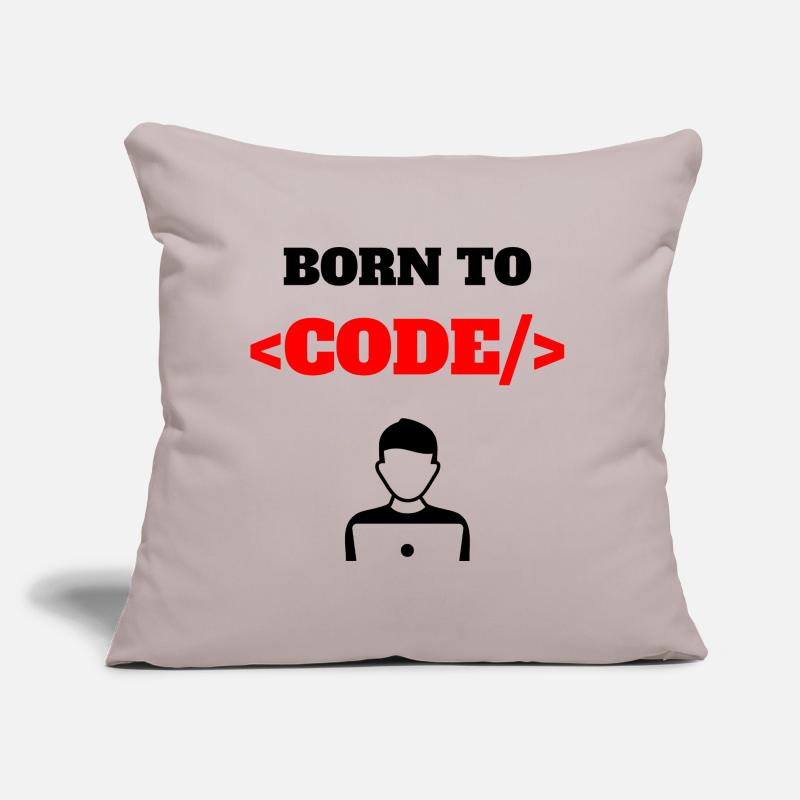 Born To Code Born Programmer Software Geek Sofa pillow with filling 45cm x 45cm