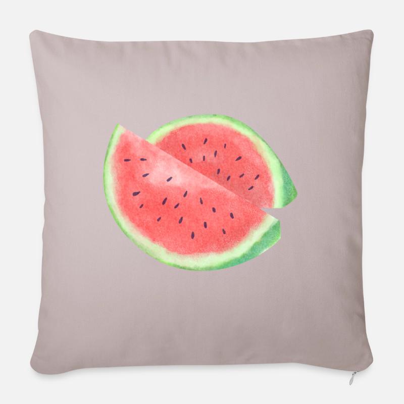 MELON VIBE - Sofakissen mit Füllung 45 x 45 cm - helles Taupe