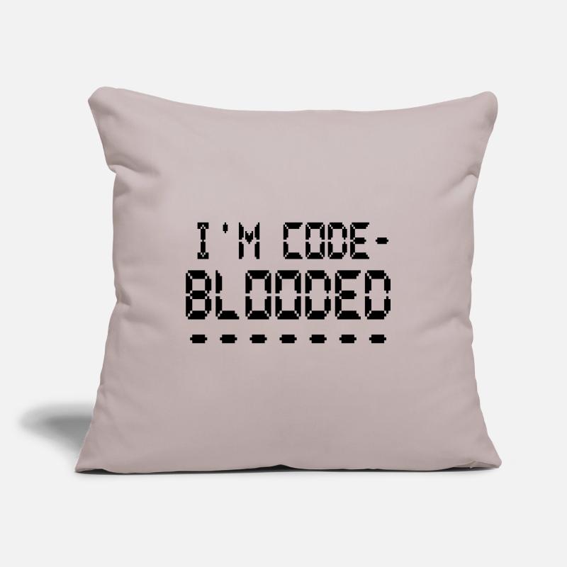 Computerprogrammierung Ich bin Code Blooded Programmierer Sofakissen mit Füllung 45 x 45 cm