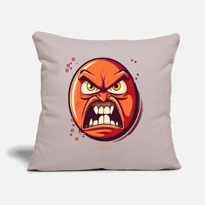 Because I'm evil: silly, angry egg Sofa pillow with filling 45cm x 45cm