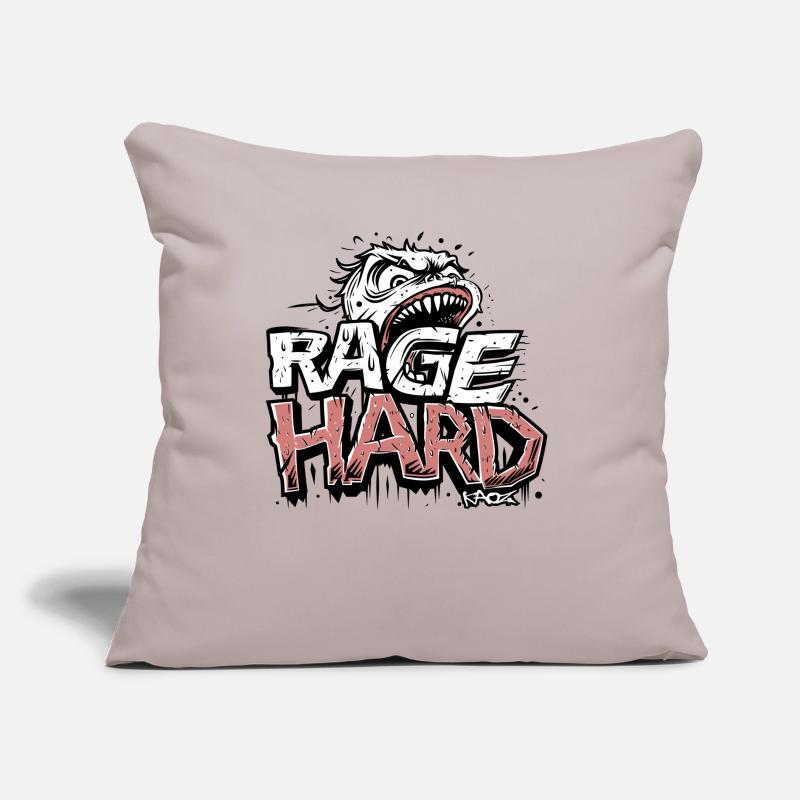 Anger, angry face, intense expression Sofa pillow with filling 45cm x 45cm