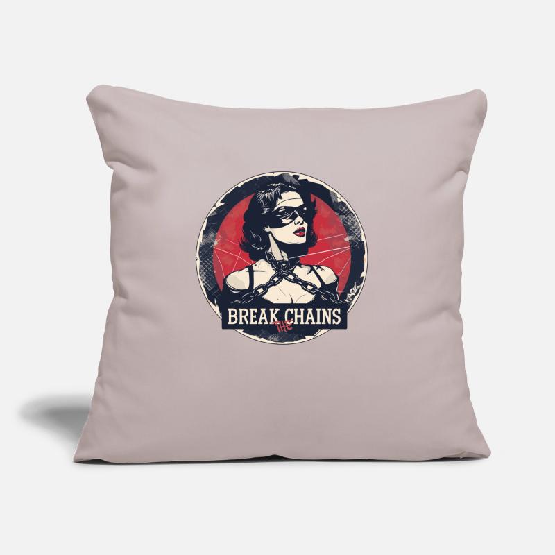 Checker: Break the chains Sofa pillow with filling 45cm x 45cm