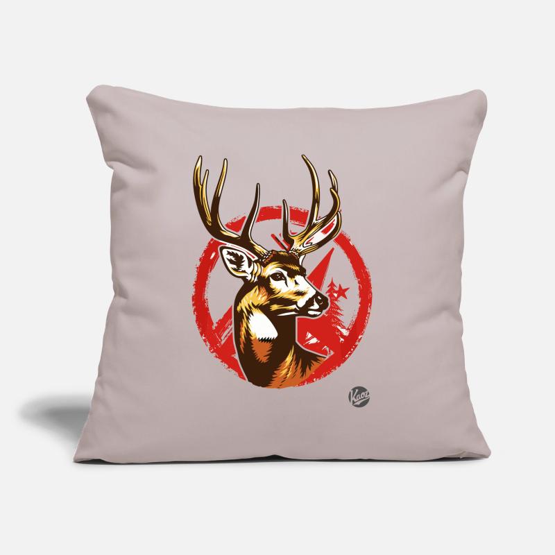 Soviet-Communist: Propaganda Hirsch Sofa pillow with filling 45cm x 45cm