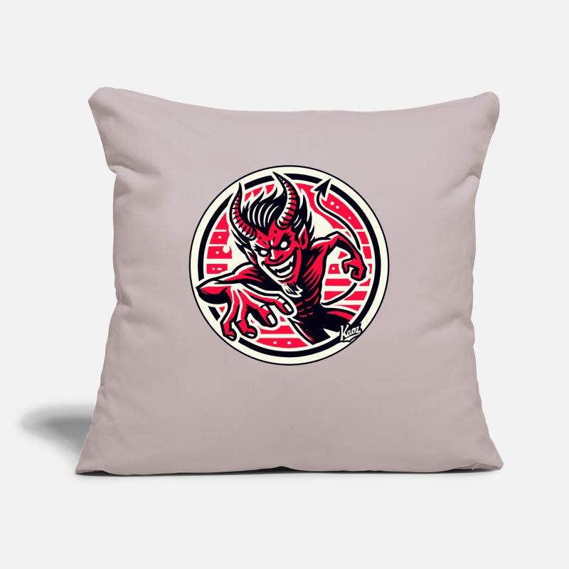 Agile Evil Devilish Devil Devil Devil Sofa pillow with filling 45cm x 45cm