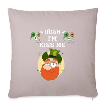 Kiss Me Im Irish - Coussin et housse de 45 x 45 cm - taupe clair - Devant