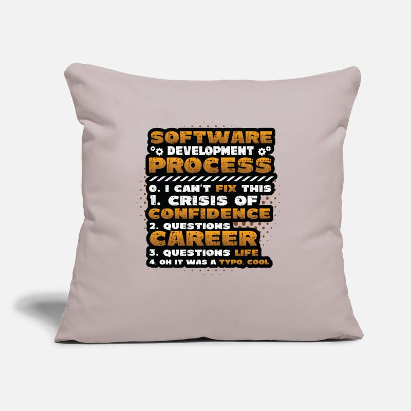 Software development process, programming Sofa pillow with filling 45cm x 45cm