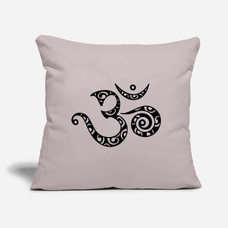 Om, mantra, pattern, 23 colors freely selectable Sofa pillow with filling 45cm x 45cm
