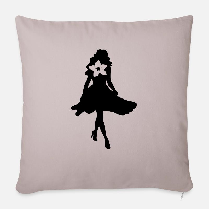 Modèle - Coussin et housse de 45 x 45 cm - taupe clair
