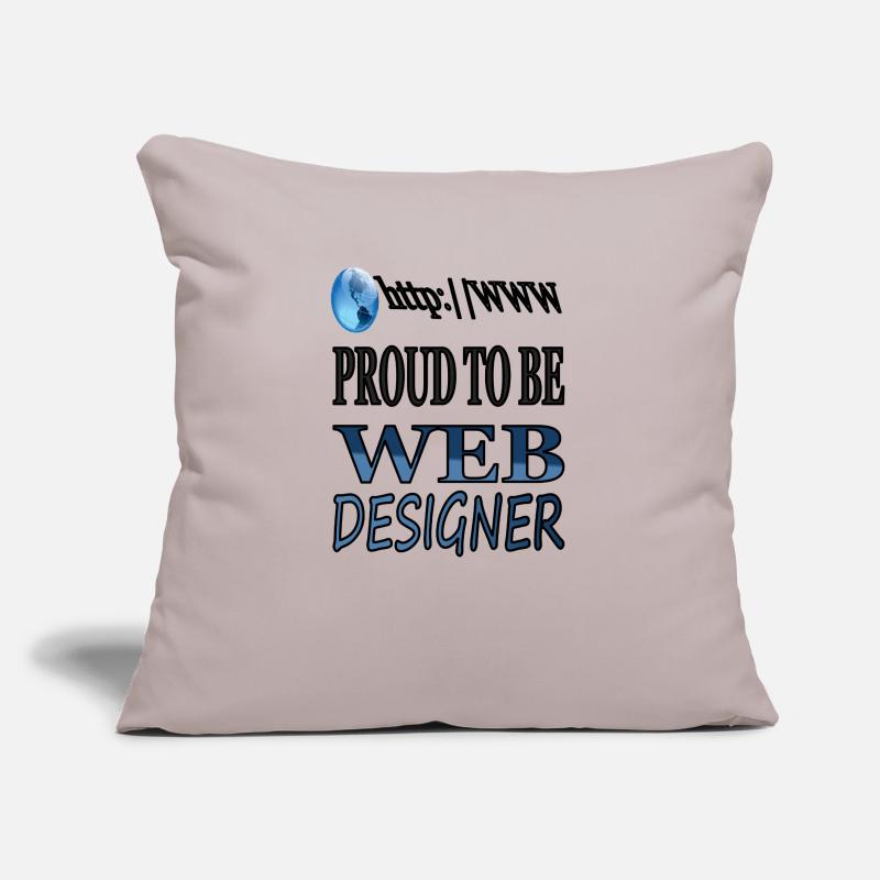I'm a web designer, internet, web developer Sofa pillow with filling 45cm x 45cm