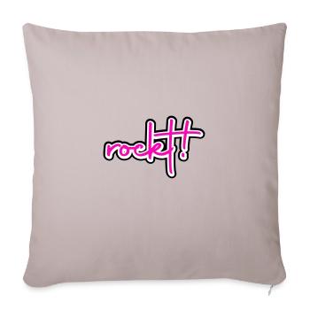 Rocks - Sofa pillow with filling 45cm x 45cm - light taupe - Front