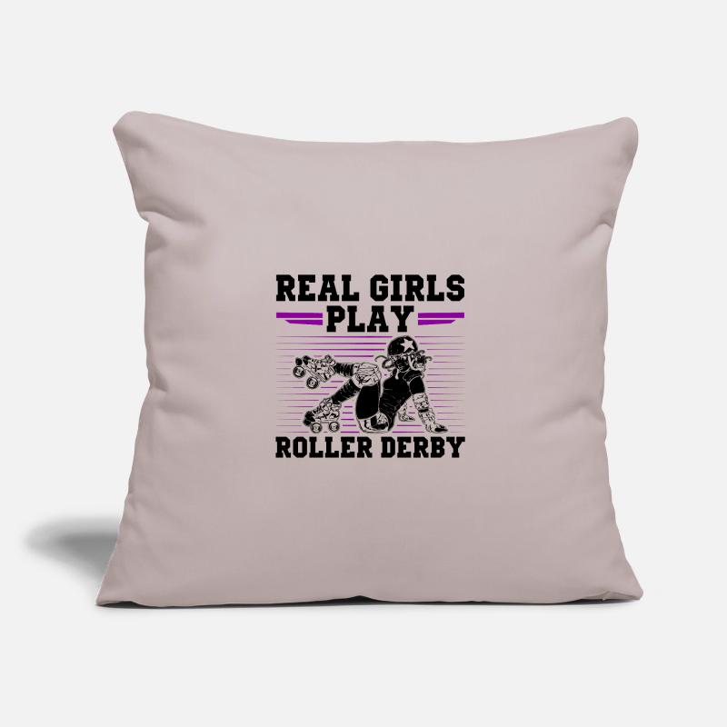 Roller Derby Mädchen Sofakissen mit Füllung 45 x 45 cm