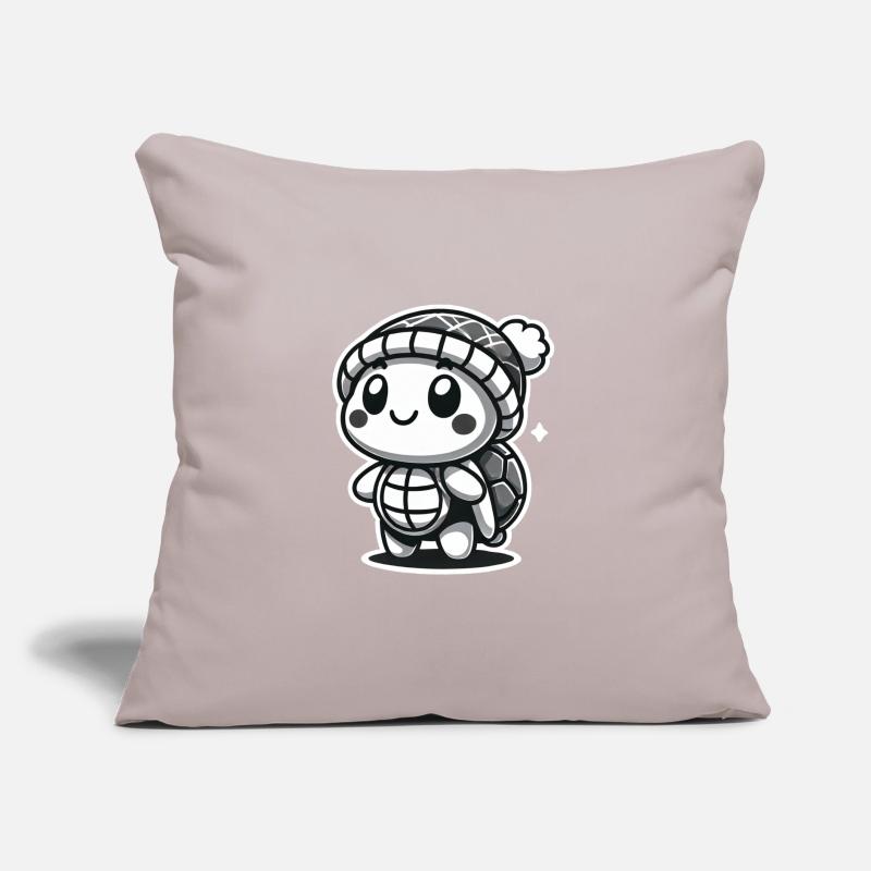 Curious Turtle - Hat Explorer Sofa pillow with filling 45cm x 45cm