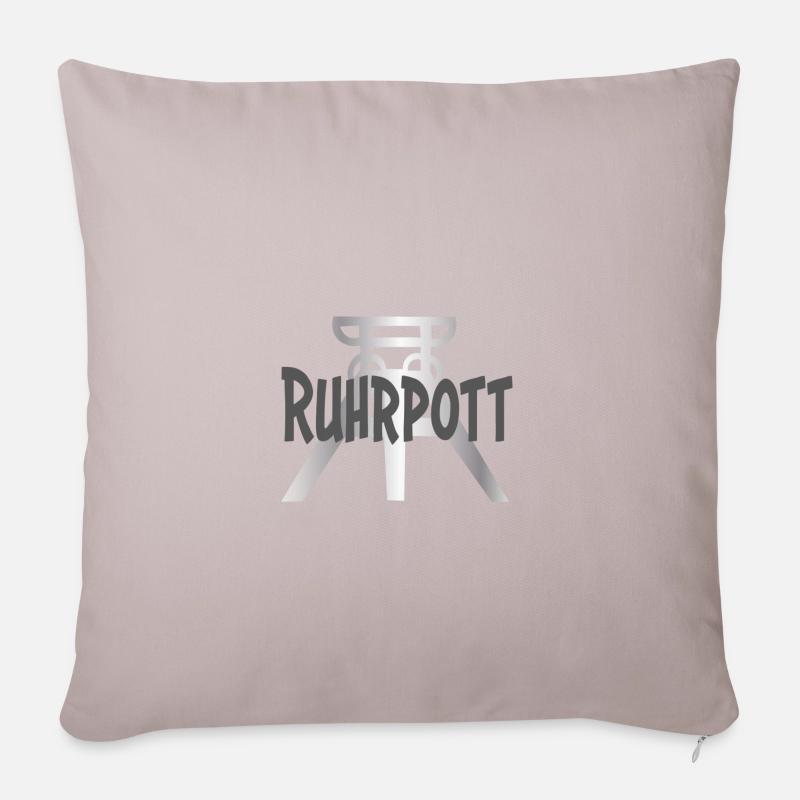 Ruhrpott - Sofakissen mit Füllung 45 x 45 cm - helles Taupe