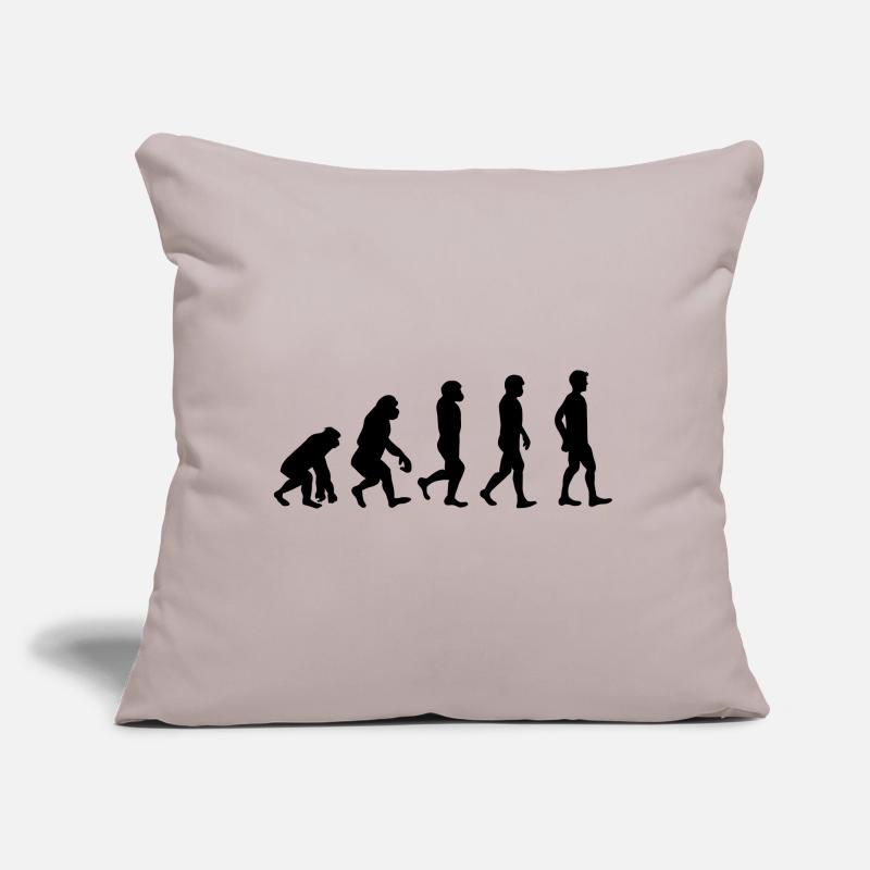 Evolution | Darwinisme | Théorie de l'évolution | Singe Coussin et housse de 45 x 45 cm