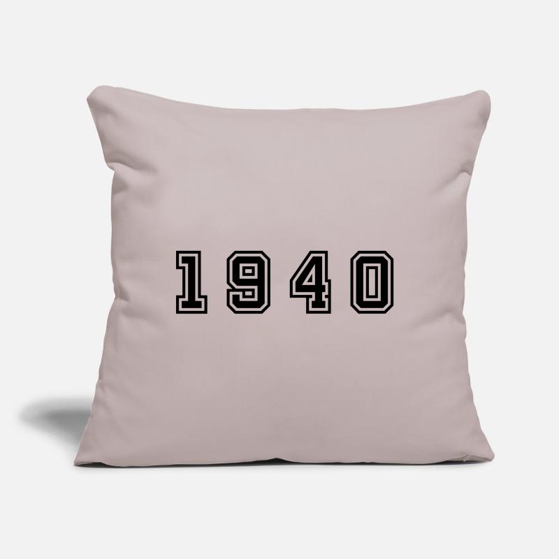1940 numéro d'année Coussin et housse de 45 x 45 cm