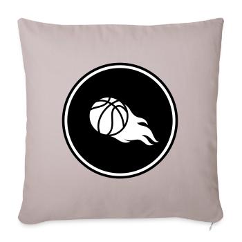 Basketball flame - Sofa pillow with filling 45cm x 45cm - light taupe - Front
