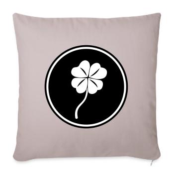Lucky clover - Sofa pillow with filling 45cm x 45cm - light taupe - Front