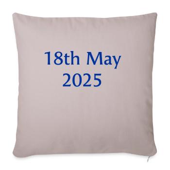 18-05-2025 - Sofa pillow with filling 45cm x 45cm - light taupe - Front