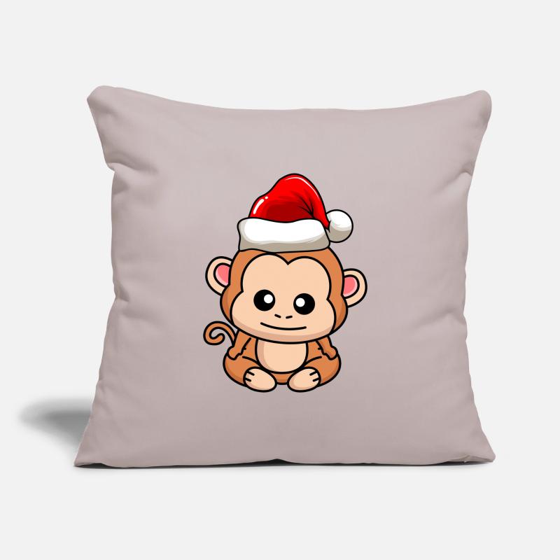 Monkey Comic Christmas Sofa pillow with filling 45cm x 45cm