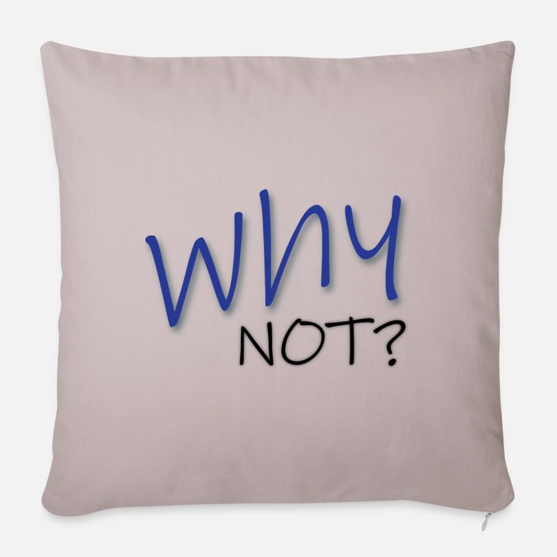 Why Not? - Sofa pillow with filling 45cm x 45cm - light taupe