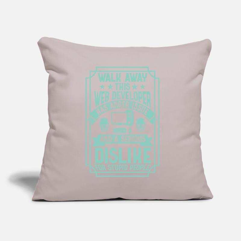 Funny Programmer Web Developer Funny Sofa pillow with filling 45cm x 45cm
