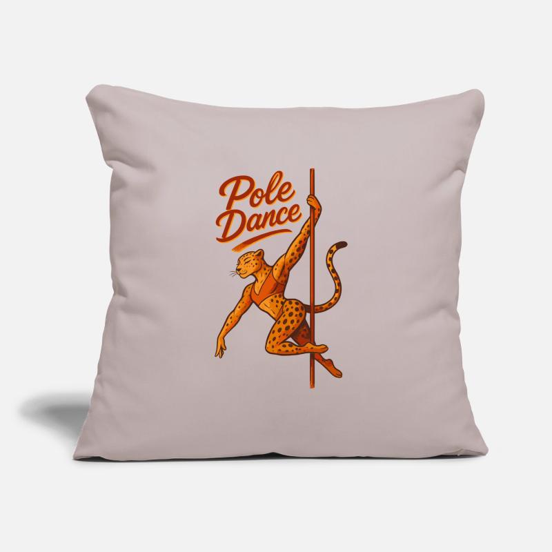 Pole Dance Leopard Pole Dancer Gift Sofa pillow with filling 45cm x 45cm